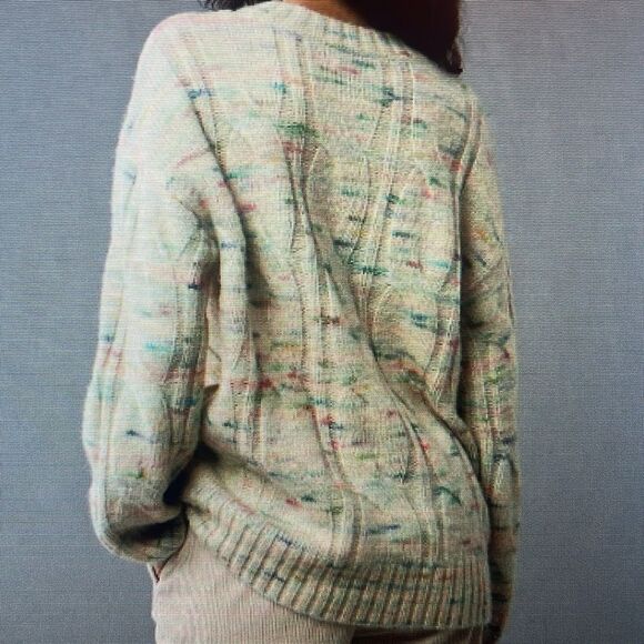 New! American Eagle AE Whoa So Soft Cable Knit Sweater Cozy & Colorful Size M - Picture 2 of 16